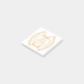 Trick oder Behandlung im Rahmen von Pflanze Post-it Klebezettel (angewinkelt)