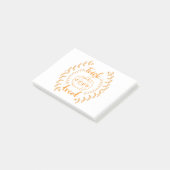 Trick oder Behandlung im Rahmen von Pflanze Post-it Klebezettel (angewinkelt)