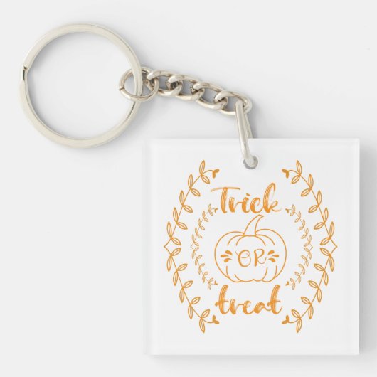 Trick oder Behandlung im Rahmen von Pflanze Schlüsselanhänger (Vorderseite)