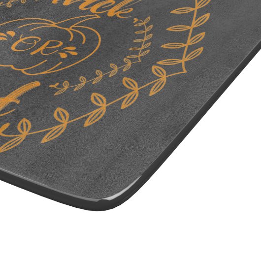 Trick oder Behandlung im Rahmen von Pflanze Schneidebrett (Ecke)