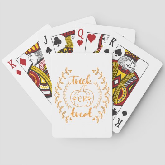 Trick oder Behandlung im Rahmen von Pflanze Spielkarten (Rückseite)