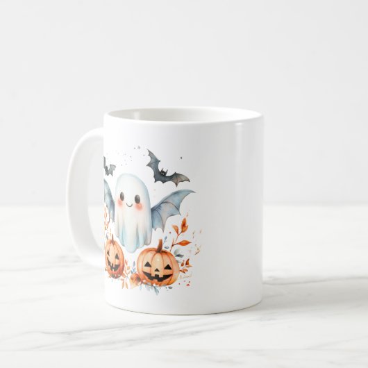 Trick oder Behandlung Kaffeetasse (Vorderseite Links)