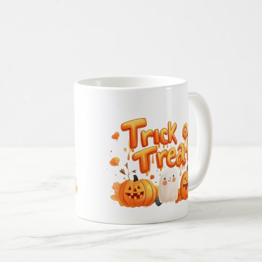 Trick oder Behandlung Kaffeetasse (VorderseiteRechts)