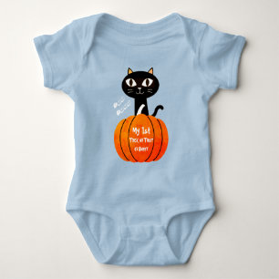 Trick oder Behandlung Katzenschwarz Orange Mein er Baby Strampler