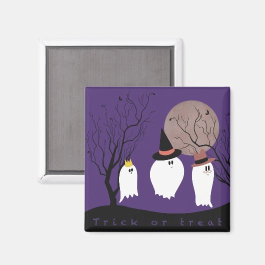 Trick oder Behandlung Magnet (Vorderseite/Rückseite)