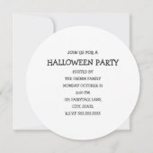 Trick oder Behandlung mit Jack Einladung (Rückseite)