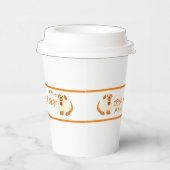 Trick oder Behandlung mit Welpen Pappbecher (Rechts)