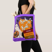 Trick oder Behandlung, Name, halloween orange Pump Tasche (Von Nahem)