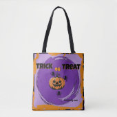 Trick oder Behandlung, Name, halloween orange Pump Tasche (Vorderseite)