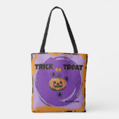 Trick oder Behandlung, Name, halloween orange Pump Tasche (Rückseite)