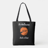 Trick oder Behandlung, Name, halloween, personalis Tasche (Rückseite)