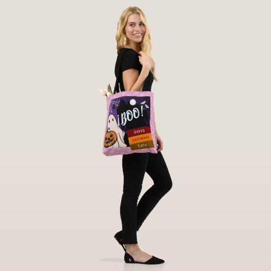 Trick oder Behandlung, Name persolated halloween p Tasche (Am Model)
