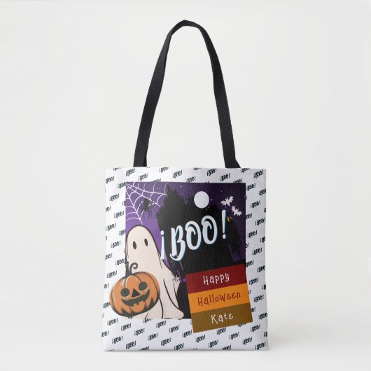 Trick oder Behandlung, Name persolated halloween p Tasche (Vorderseite)