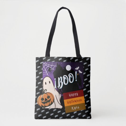 Trick oder Behandlung, Name persolated halloween p Tasche (Vorderseite)
