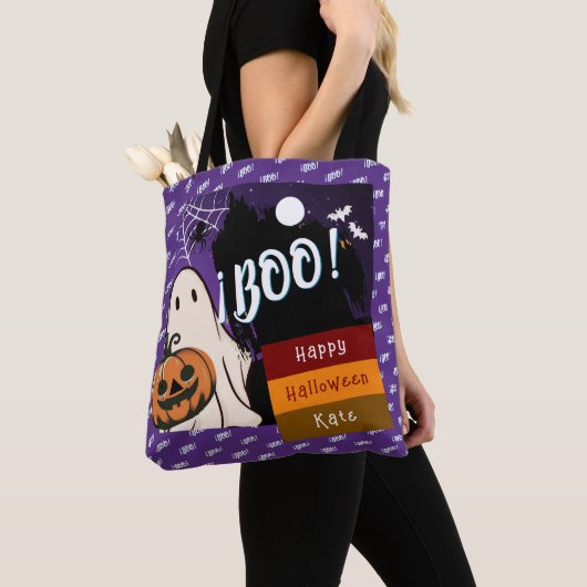 Trick oder Behandlung, Name persolated halloween p Tasche (Von Nahem)