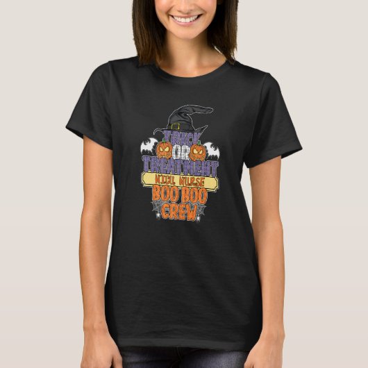 Trick oder Behandlung Nicu Nurse Boo Boo Crew Hall T-Shirt (Vorderseite)