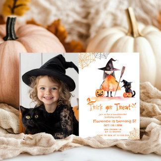 Trick oder Behandlung niedlichen Spooktacular Gebu Einladung