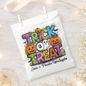 Trick oder Behandlung oder TRUNK oder Leckerei Geschenktütchen (Ausgeschnitten)