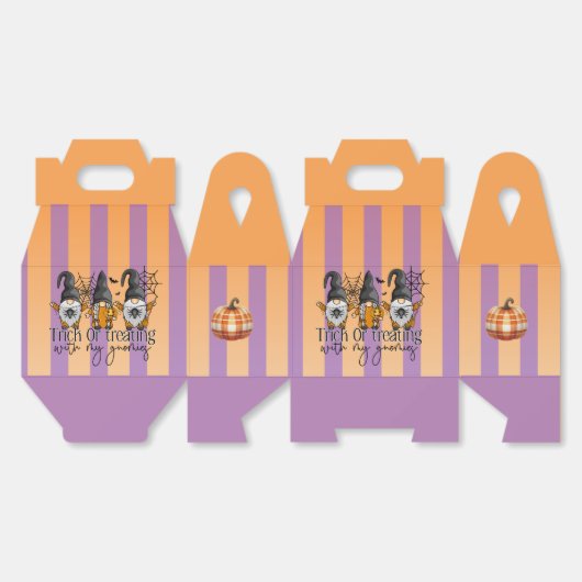 Trick oder Behandlung Papier Vorzugbox, Gable 4x2. Geschenkschachtel (Ungeklappt)