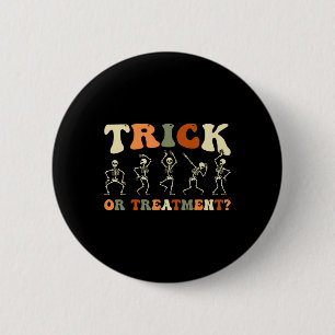Trick oder Behandlung Physikalische Therapie Hallo Button