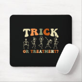 Trick oder Behandlung Physikalische Therapie Hallo Mousepad (Mit Mouse)