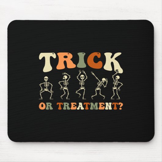Trick oder Behandlung Physikalische Therapie Hallo Mousepad (Vorne)