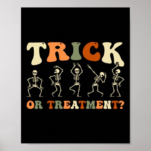 Trick oder Behandlung Physikalische Therapie Hallo Poster (Vorne)