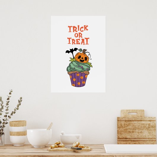Trick oder Behandlung Poster (Küche)