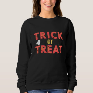 Trick oder Behandlung schwarzer Frauen Sweatshirt