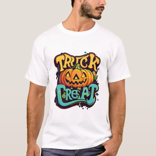 Trick oder Behandlung T-Shirt (Vorderseite)
