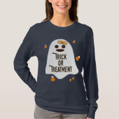 Trick oder Behandlung von Arzt und Krankenschweste T-Shirt (Vorderseite)