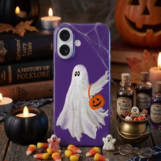 Trick oder Behandlung von Geist mit Kürbiskandy Ei Case-Mate iPhone Hülle