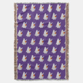 Trick oder Behandlung von Geist mit Kürbiskandy Ei Decke (Vorderseite Vertikal)