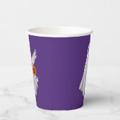 Trick oder Behandlung von Geist mit Kürbiskandy Ei Pappbecher (Links)