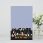 Trick oder Behandlung von Haustieren Briefpapier (Stehend Vorderseite)