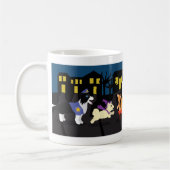 Trick oder Behandlung von Haustieren Kaffeetasse (Links)