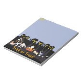 Trick oder Behandlung von Haustieren Notizblock (Rotiert)