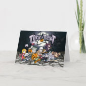 Trick oder Behandlung von Kindern Karte (Vorderseite)