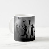 Trick oder Behandlung von Kindern Spooky Halloween Kaffeetasse (Vorderseite Links)