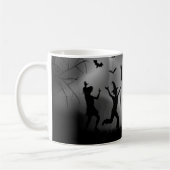 Trick oder Behandlung von Kindern Spooky Halloween Kaffeetasse (Links)