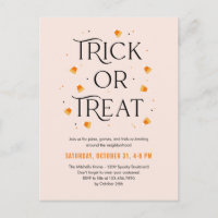 Trick oder Behandlung Zeit Halloween Einladung Pos