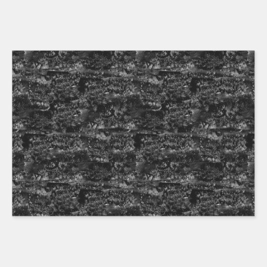 TRICK- ODER BEHANDLUNGSGHOSTEN GESCHENKPAPIER SET (Vorderseite)