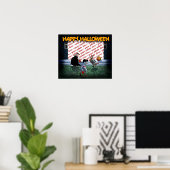 Trick oder Behandlungszeit für diese kleinen Enten Poster (Heimbüro)