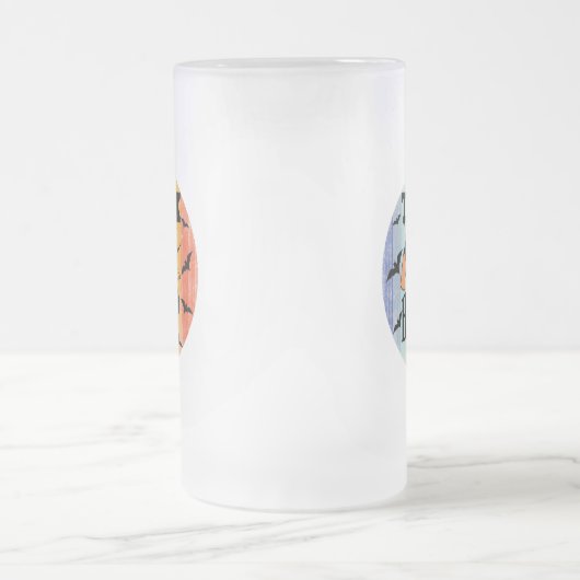TRICK ODER BIER - HALLOWEE MATTGLAS BIERGLAS (Mittel)