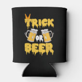 Trick oder Bier Halloween Can Cooler Dosenkühler (Rückseite)