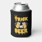 Trick oder Bier Halloween Can Cooler Dosenkühler (Kanne Rückseite)