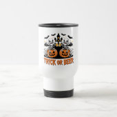 Trick oder Bierbass-Drachen auf Pumpkins Reisebecher (Mittel)