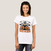 Trick oder Bierbass-Drachen auf Pumpkins T-Shirt (Vorne ganz)