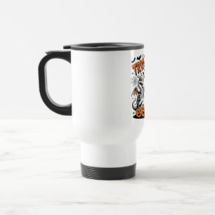 Trick oder Bierskelett Dragons Halloween Art Reisebecher