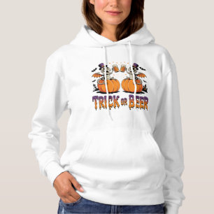 Trick oder Bierskelettdrachen auf Pumpkins Hoodie